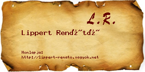 Lippert Renátó névjegykártya